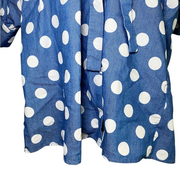 Suzanne Betro Blue Polka Dot Dress - Picture 6 of 16